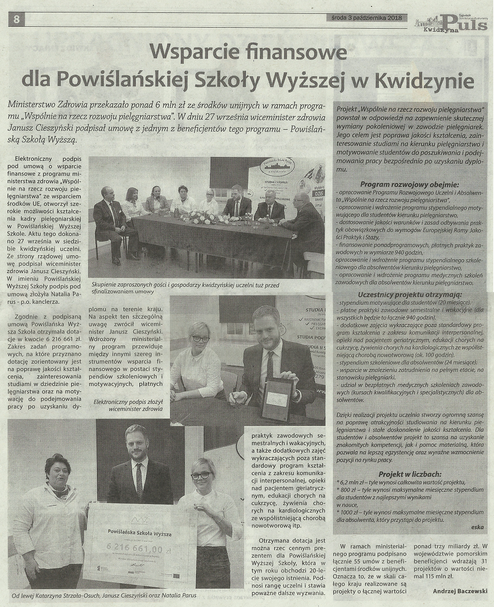 Projekt Wspolnie na rzecz pielegniarstwa